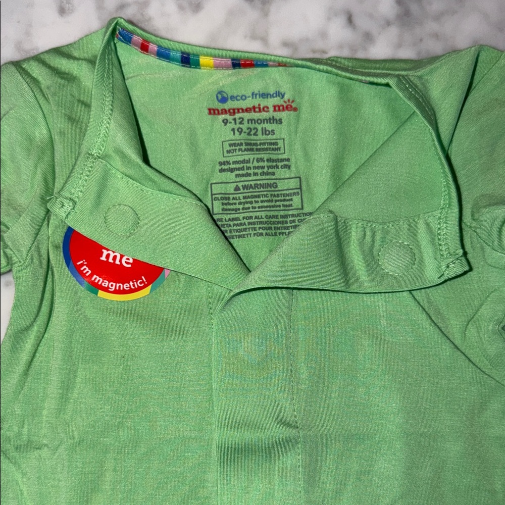 NWT Magnetic Me Modal Green Kids Footie - Picture 3 of 7